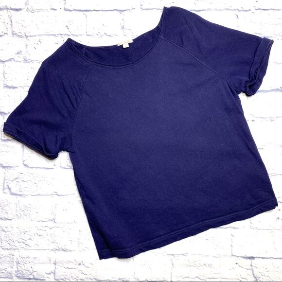 Gap Cuffed Sleeve Lightweight Sweatshirt in Navy - Picture 1 of 6